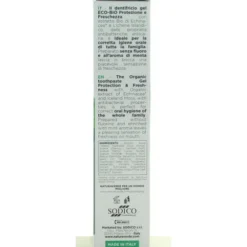 NATURAVERDE ECO BIO DENTIFRICIO GEL PROTEZIONE e FRESCHEZZA GUSTO MENTA FRESCA 75 ML