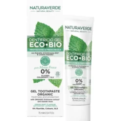 NATURAVERDE ECO BIO DENTIFRICIO GEL PROTEZIONE e FRESCHEZZA GUSTO MENTA FRESCA 75 ML