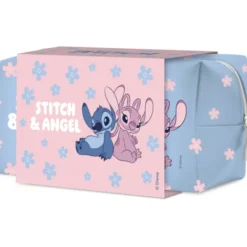 NATURAVERDE KIDS COFANETTO STITCH & ANGEL: BEAUTYCASE + SHAMPOO DELICATO STITCH TUBO 100 ML + BAGNOSCHIUMA ANGEL TUBO 100 ML