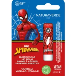 NATURAVERDE KIDS SPIDER MAN BURROCACAO SPF15 VANIGLIA 5,0 ML