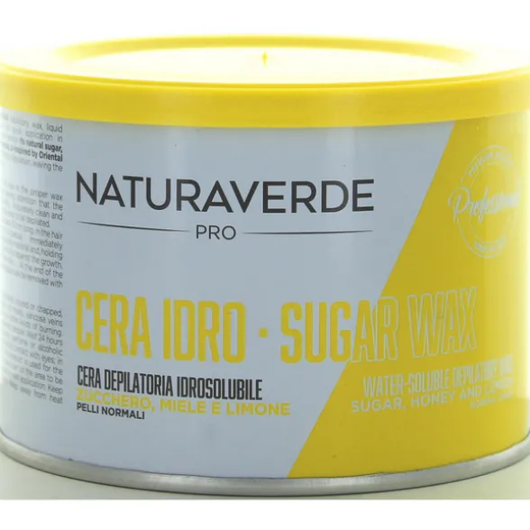 NATURAVERDE PROFESSIONAL CERA DEPILATORIA IDROSOLUBILE AL MIELE LIMONE ZUCCHERO 400 ML