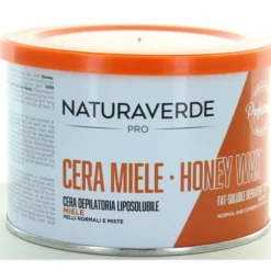 NATURAVERDE PROFESSIONAL CERA DEPILATORIA LIPOSOLUBILE ALLA RESINA DI PINO E CERA D'API 400 ML