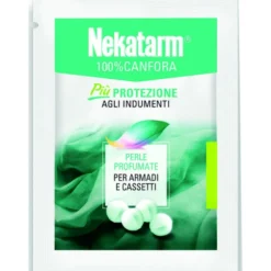 NEKATARM 100% CANFORA IN PERLE PROFUMATE PER ARMADI E CASETTI BUSTA DA 50 grammi