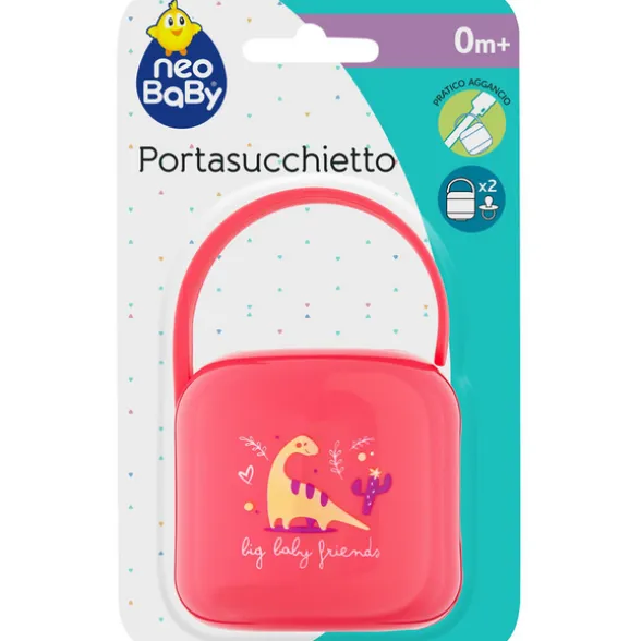 NEO BABY PORTASUCCHIETTO PER 2 SUCCHIETTI DINO ROSA 0m+