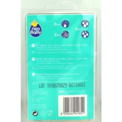 NEO BABY TETTARELLA SILICONE COLLO LARGO FLUSSO PAPPA 2 PEZZI