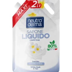 NEUTRO DERMA SAPONE LIQUIDO BUSTA RICARICA DELICATO MUSCHIO & TALCO 2000 ML