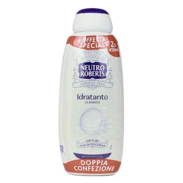 NEUTRO ROBERTS BAGNODOCCIA IDRATANTE CON GLICERINA NATURALE 450 ML - 2 PEZZI