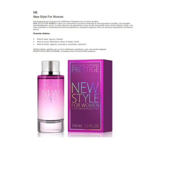 NEW BRAND PRESTIGE NEW STYLE FOR WOMEN EDP VAPO 100 ML