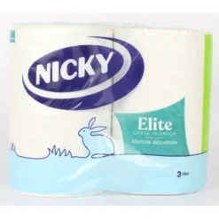 NICKY CARTA IGIENICA ELITE 4 ROTOLI 3 VELI
