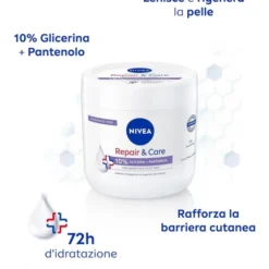 NIVEA BODY CREMA RAPAIR & CARE 72h VASO 400 ML