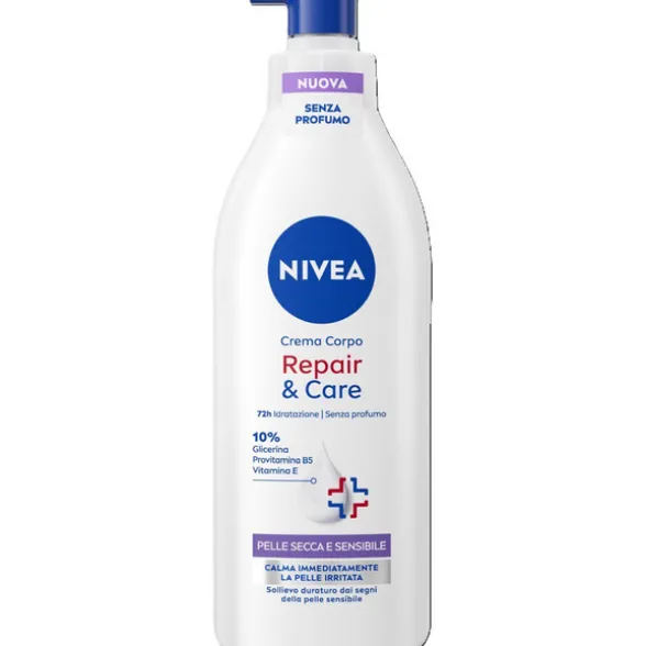 NIVEA BODY CREMA REPAIR & CARE PELLE SECCA E SENSIBILE PUMP 400 ML