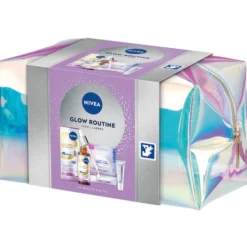 NIVEA COFANETTO GLOW ROUTINE; SERUM LUMINOUS 30 ML + YALURON LIPS TUBO + BEAUTY