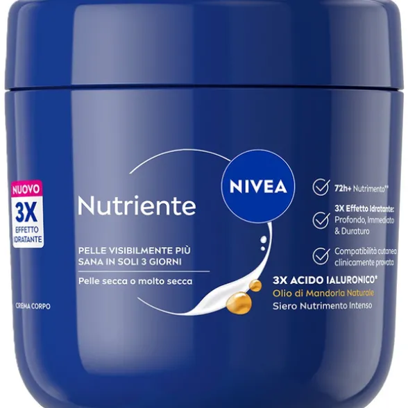 NIVEA CREMA CORPO NUTRIENTE PELLE SECCA O MOLTO SECCA VASO 400 ML