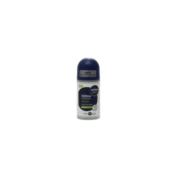 NIVEA DEODORANTE DERMA CONTROL SENSITIVE ANTI IRRITATING 72H ROLL ON 50 ML