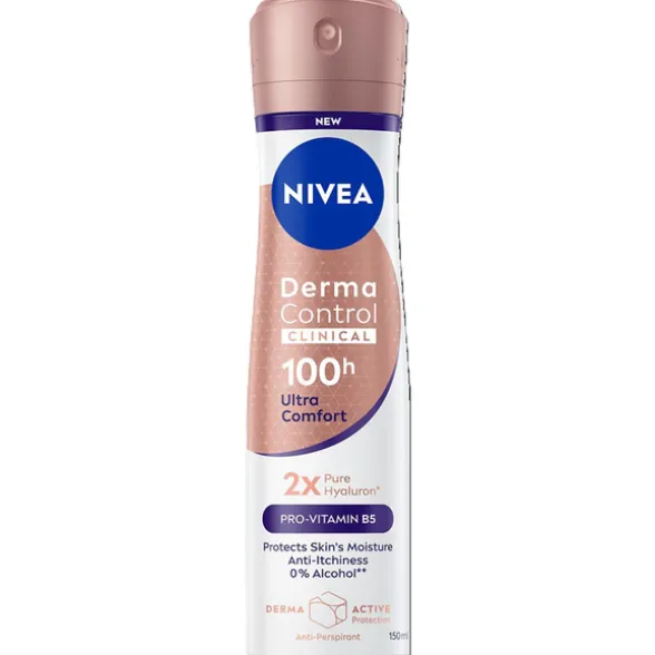 NIVEA DEODORANTE DERMA CONTROL CLINICAL ULTRA COMFORT SPRAY 150 ML
