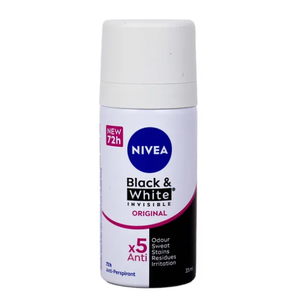 NIVEA DEODORANTE SPRAY BLACK&WHITE MINI SIZE 35 ML