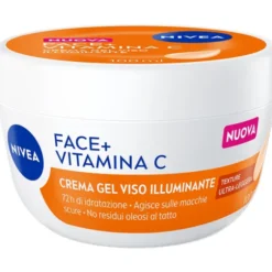NIVEA FACE+ VITAMINA C CREMA GEL VISO ILLUMINANTE 72h IDRATAZIONE VASO 100 ML