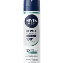 NIVEA FOR MEN DEODORANTE DERMA CONTROL CLINICAL ULTRA COMFORT SPRAY 150 ML
