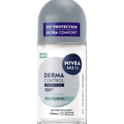 NIVEA FOR MEN DEODORANTE DERMA CONTROL CLINICAL ULTRA COMFORT ROLL-ON 50 ML