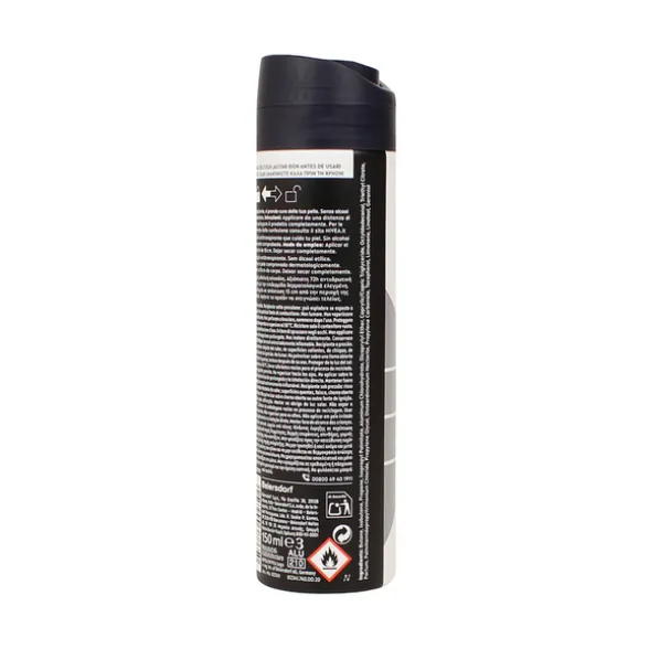 NIVEA FOR MEN DEODORANTE SPRAY INVISIBLE 72H BLACK&WHITE 150 ML