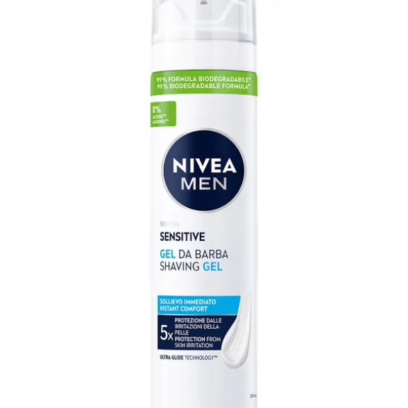 NIVEA FOR MEN GEL DA BARBA SENSITIVE 200 ML