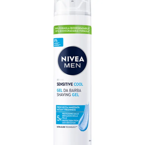 NIVEA FOR MEN GEL DA BARBA SENSITIVE COOL 200 ML