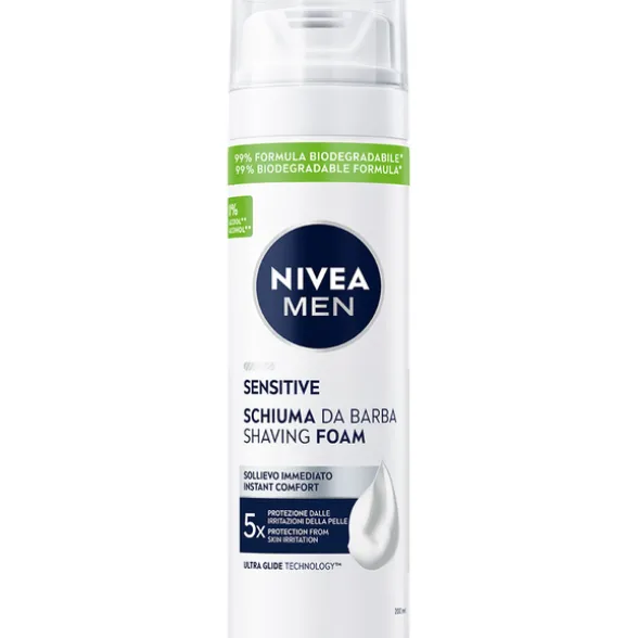 NIVEA FOR MEN SCHIUMA DA BARBA SENSITIVE 200 ML