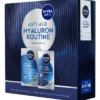 NIVEA MEN COFANETTO ANTI AGE HYALURON ROUTINE VISO; AFTER SHAVE BALM ANTI AGE 100 ML + CREME HYDRATING SPF3050 ML