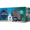 NIVEA MEN COFANETTO TIME TO TAKE CARE + TRAVEL BAG; BALSAMO DOPOBARBA SENSITIVE 100 ML + DEODORANTE ROLL ON BLACK & WHITE INVISIBLE ORIGINAL 50 ML + CREME 75 ML