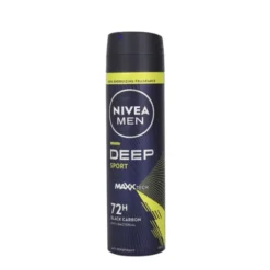 NIVEA MEN DEODORANTE SPRAY DEEP SPORT 72H BLACK CARBON 150 ML