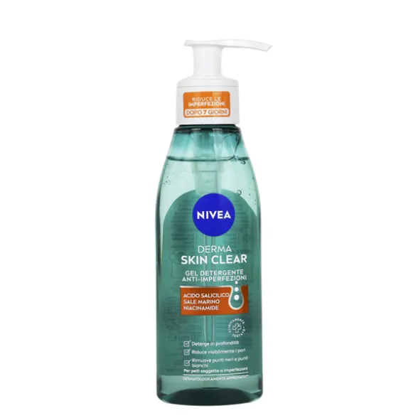 NIVEA VISO DERMA SKIN CLEAR GEL DETERGENTE 150 ML