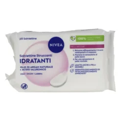 NIVEA VISO 3 IN 1 IDRATANTI SALVIETTE STRUCCANTI BIODEGRADABILI PELLI SECCHE 25 PZ