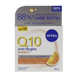 NIVEA VISO Q10 ENERGY CREMA ANTI-RUGHE GIORNO ILLUMINANTE SPF15 PELLE STANCA E SPENTA 50 ML