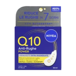 NIVEA VISO Q10 POWER CREMA ANTI-RUGHE NOTTE EXTRA RIGENERANTE PER TUTTI I TIPI DI PELLE 50 ML