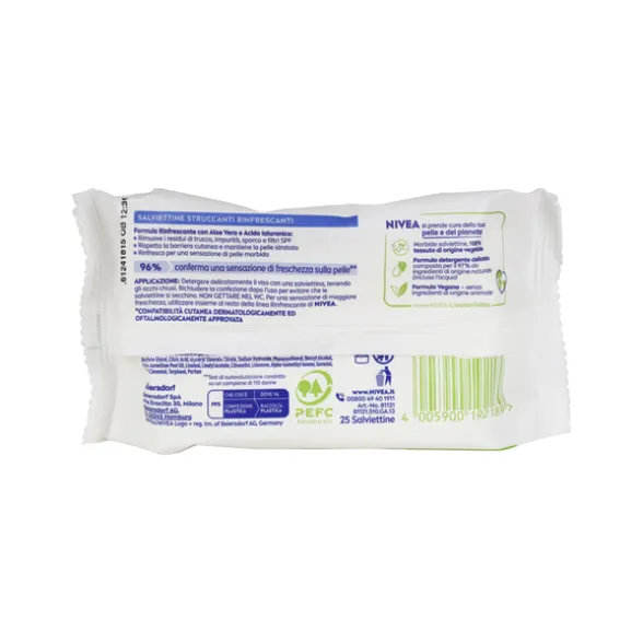 NIVEA VISO SALVIETTE STRUCCANTI RINFRESCANTI25 PZ