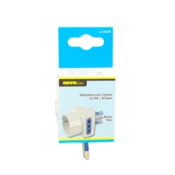 NOVALINE ADATTATORE 3 USC/2 PRESE/1 SCHUKO T10AMP