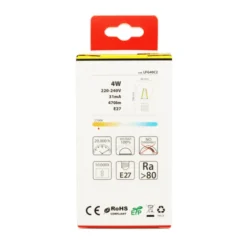 NOVALINE LAMPADINA LED FILAMENTO GOCCIA 4W=40 W E27 RISPARMIO ENERGETICO 87%