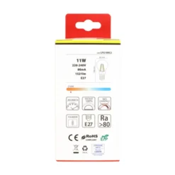 NOVA LINE LAMPADINA LED FILAMENTO GOCCIA 12W=100W E27 LUCE CALDA LUMEN 1521 2700K