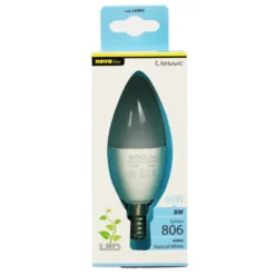NOVA LINE LAMPADINA LED OLIVA 8 W=60 W E14 LUCE NATURALE 4000 K