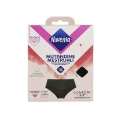 NUVENIA INTIMA WEAR MUTANDINE MESTRUALI BLACK TAGLIA S
