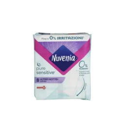 NUVENIA PURE SENSITIVE ULTRA NOTTE CON ALI 8 PZASSORBENTI PELLI SENSIBILI