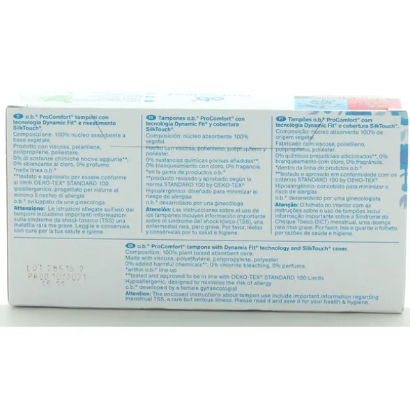 O.B. PROCOMFORT NORMAL 16 PZASSORBENTI INTERNI