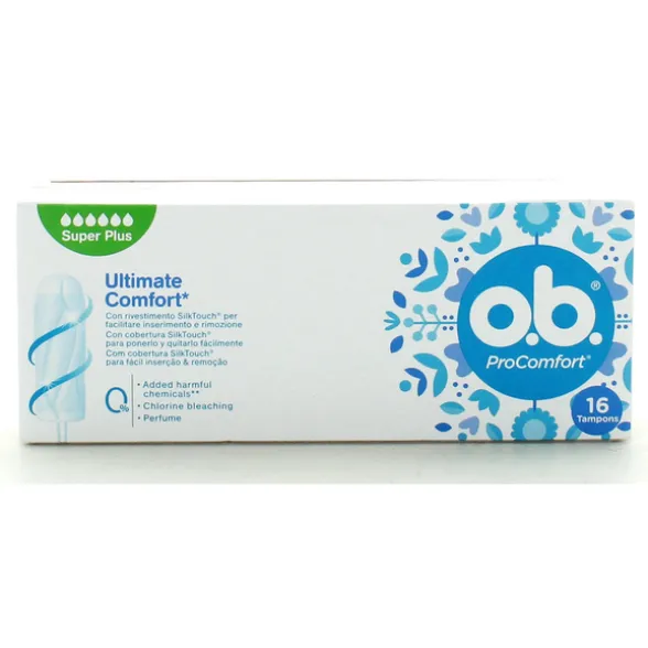 O.B. PROCOMFORT SUPER PLUS 16 TAMPONS ASSORBENTI INTERNI
