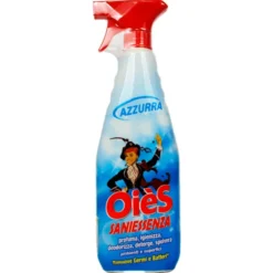 OIES SANIESSENZA AZZURRA PROFUMA AMBIENTE, DEODORIZZA, DETERGE, SPOLVARA, TRIGGER 750 ML