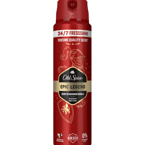 OLD SPICE DEODORANTE SPRAY EPIC LEGEND BURBON VANILLA 150 ML