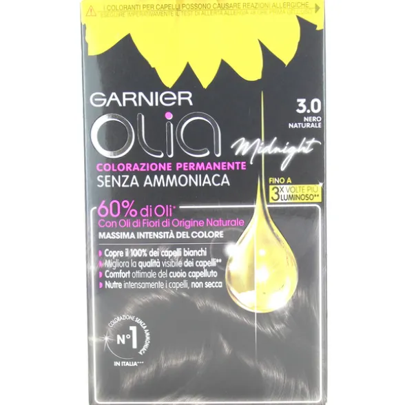 OLIA COLORAZIONE PERMANENTE SENZA AMMONIACA 3,0 NERO NATURALE