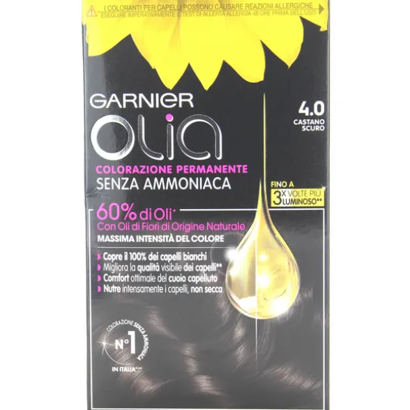 OLIA COLORAZIONE PERMANENTE SENZA AMMONIACA 4,0 CASTANO SCURO