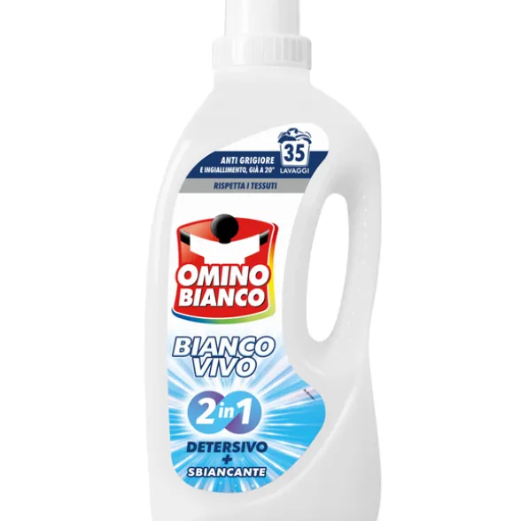 OMINO BIANCO DETERSIVO BUCATO LIQUIDO BIANCOVIVO 2in1 35 LAVAGGI 1400 ML