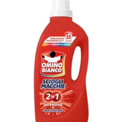 OMINO BIANCO DETERSIVO BUCATO LIQUIDO SCIOGLIMACCHIE 2in1 35 LAVAGGI 1400 ML