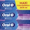 ORAL B DENTIFRICIO 3D WHITE BIANCO PERLA 3 PEZZI DA 75 ML